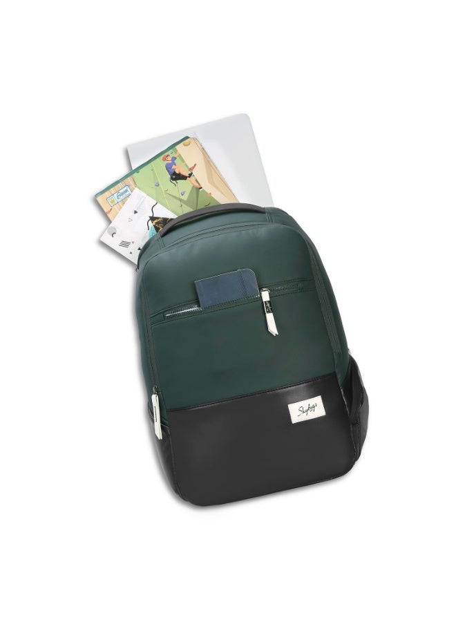 سكاي باجز Skybags EKOH 02 3 Compartment LAPTOP BACKPACK GREEN - Image 5